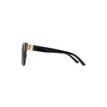 Women’s Dynasty Square Sunglasses in Black - Image 2
